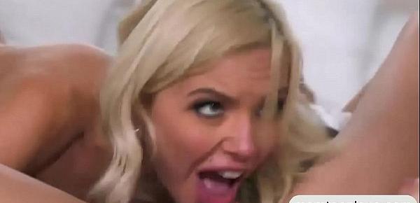 Busty milf Nina Elle crazy threesome sex
